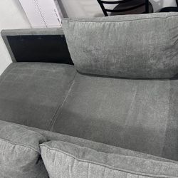 Grey Couch & Ottoman From Living Spaces 