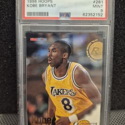 KOBY BRANT 1996 HOOPS #281 PSA 9 MINT ROOKIE CARD
