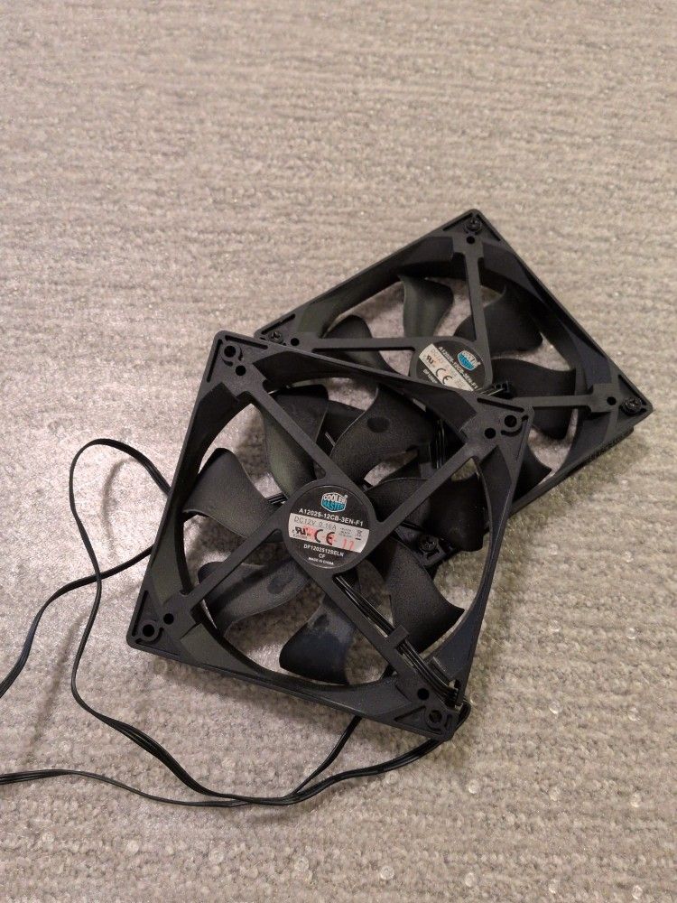 Two 120mm fans