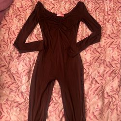 Baddieville Jumpsuit Brown 