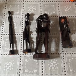 Hand Carved Wooden Statues 