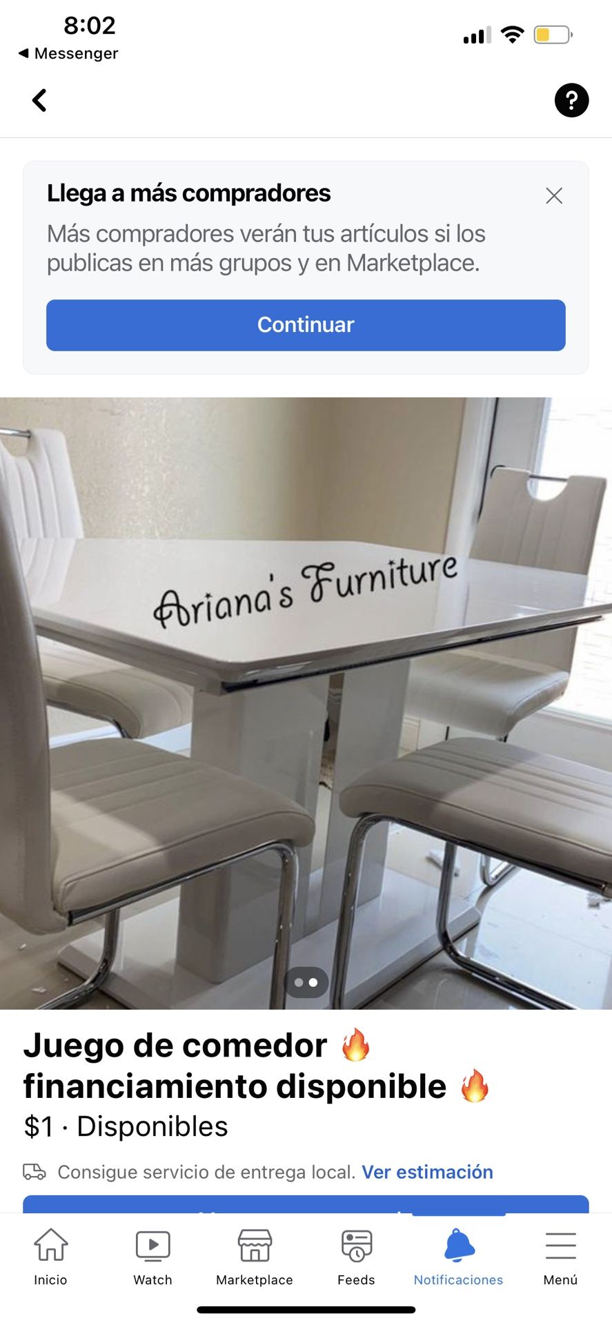 New Expandable Dining Table Set 58/74x35