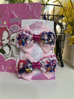 K Pop Demon Hunters Bows Pair / Par De Moños 
