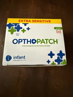 Infant eye patches