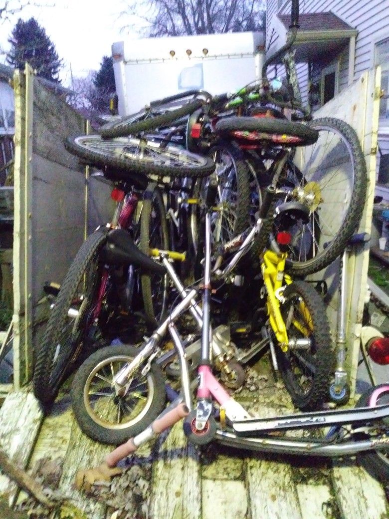 Bicycles And Scooters (different brands)