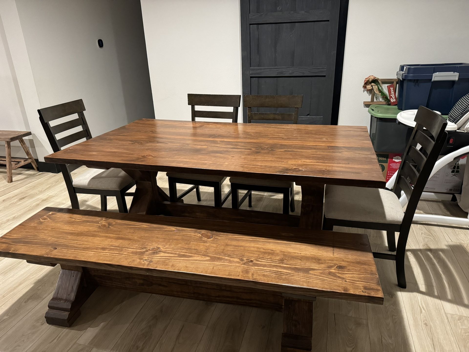 Kitchen Table And Bench 