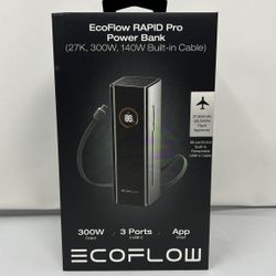  ECOFLOW Rapid Pro Power Bank (27650mAh, 300W, 140W Built-in Cable) Portable Charger