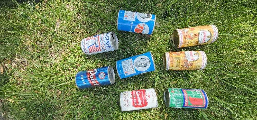 Beer Cans And Soda Cans Vintage Steel