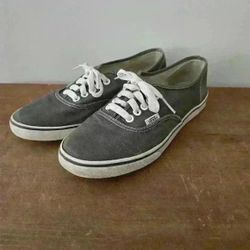 VANS grey  mens size 6 (women's 7.5) sneakers 
