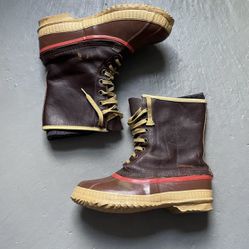 Vintage Sorel Canada Kaufman Rubber Winter Boots brown size 8 vintage work boots