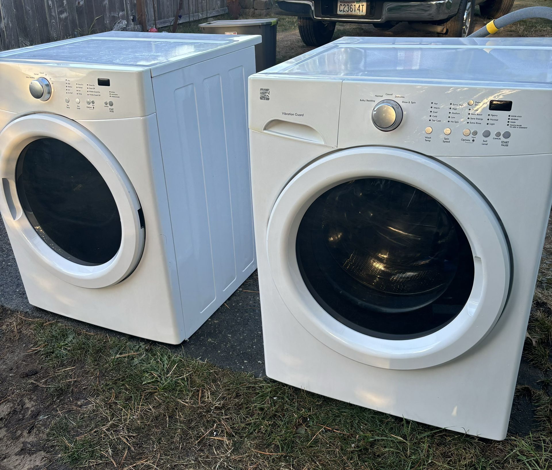 Kenmore Washer + Dryer Set — $500