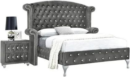 Remote Control King Bed Set With Mattress