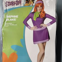 Adult Scooby Doo Daphne Costume include optional leggings size Small 4-6 just $7
