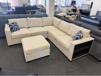 Sectional with ottoman