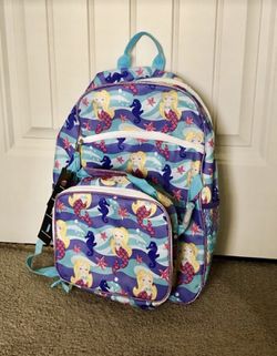 Mermaid backpack with lunchbox NEW