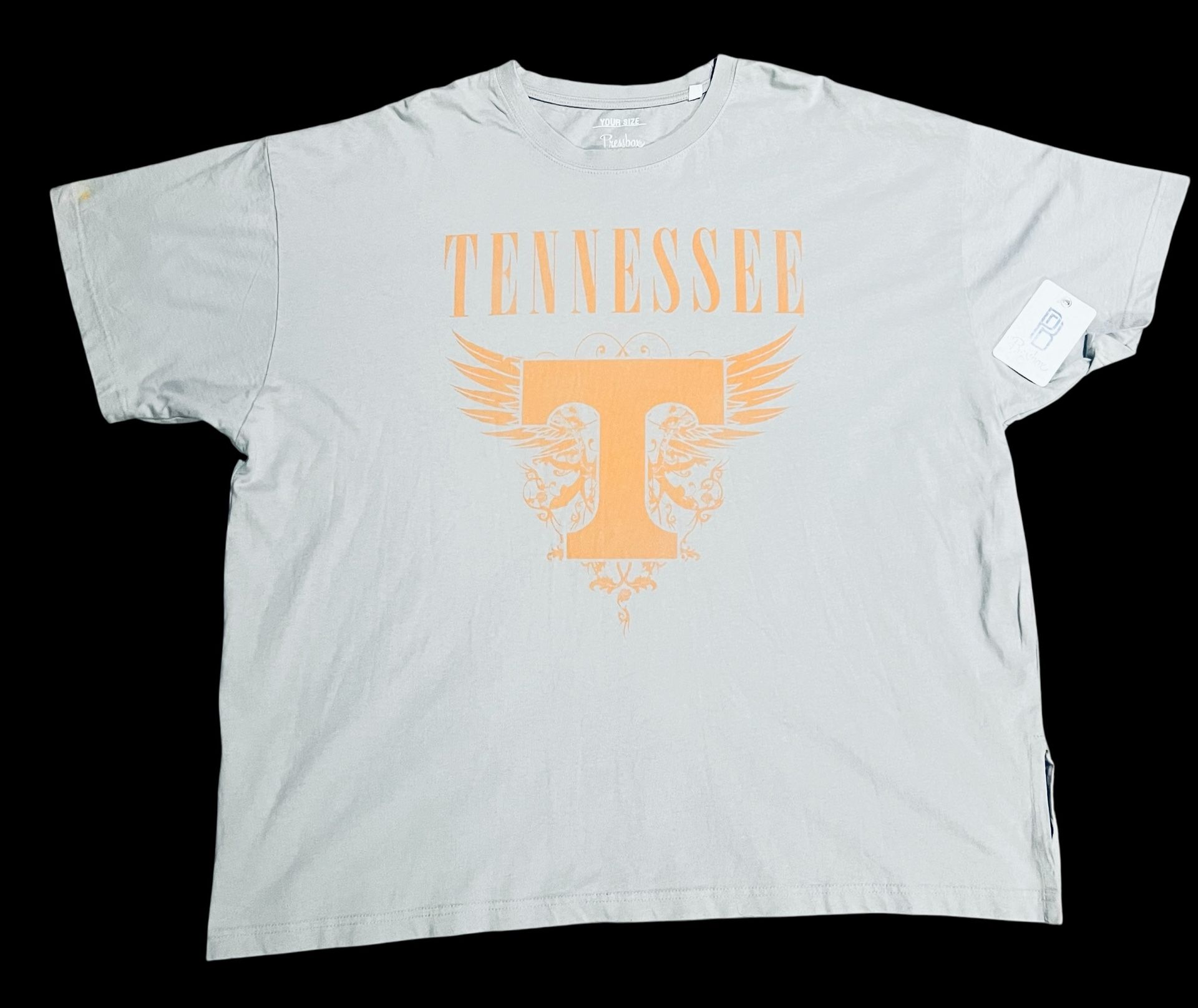 Pressbox Tennessee ONE SIZE  TShirt Crewneck Short Sleeve Cotton Blend NWT