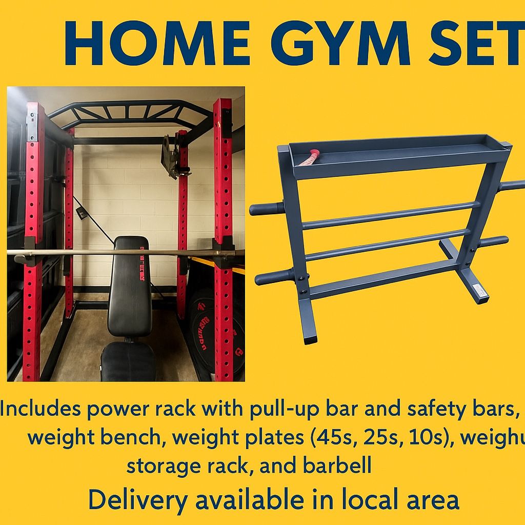 FULL Garage Gym Setup – Serious Lifting Gear, Ready to Go