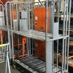 2 shelf collapsible cart