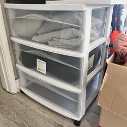 White Plastic Drawer