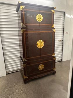 Drexel Heritage Vintage Cabinet Bookcase / media stand