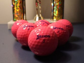 Srixon SF LADY Model Golf Balls(6 Balls)-Hot Pink