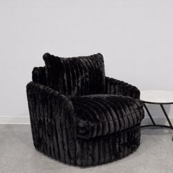 BLACK CORDUROY ACCENT CHAIR 🪑 FAST DELIVERY!!! 🚚 