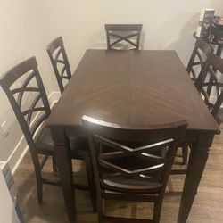 Cherry Wood Kitchen Table Set
