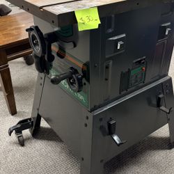 Table Saw with Metal Stand