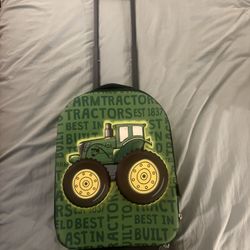 Green Tractor Pull Backpack