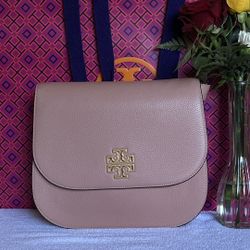  Tory Burch Britten Saddle Bag  Nueva Original 