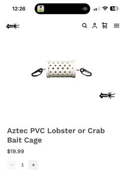Aztec PVC Lobster or Crab Bait Cages