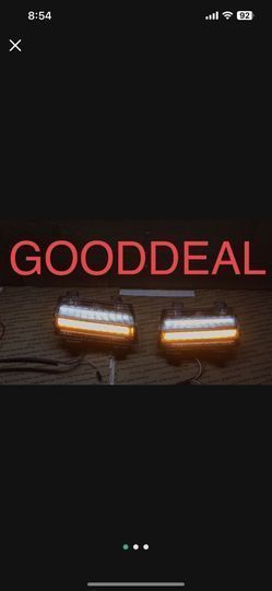 2018-2020 Jeep Wrangler JL Chrome LED Parking Sequential Signal Light Pair
