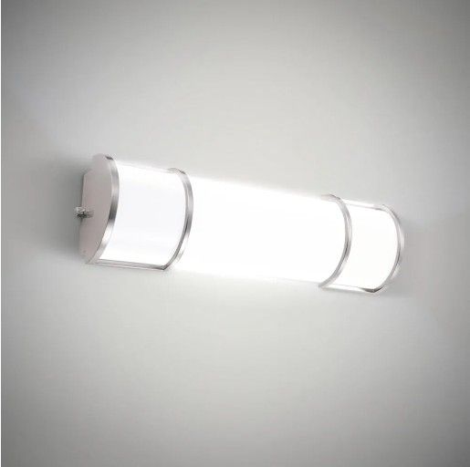 7954: New LED 18 Inch Flush Mount Vanity Lighting Fixture | 20W 1650LM 3000K-5000K 120V | 3CCT, Dimmable
