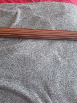 Wood Curtain rod with hooks only