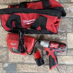 Milwaukee M12 Impact Drill with battery
