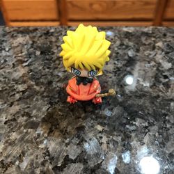 Mega house Petit Chara Land Naruto Shippuden Figure. Size 2 1/4 inches Tall . Preowned Good Condition
