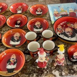 Reduced Price $60 “Dinner is Served” Dinnerware Serving Pieces