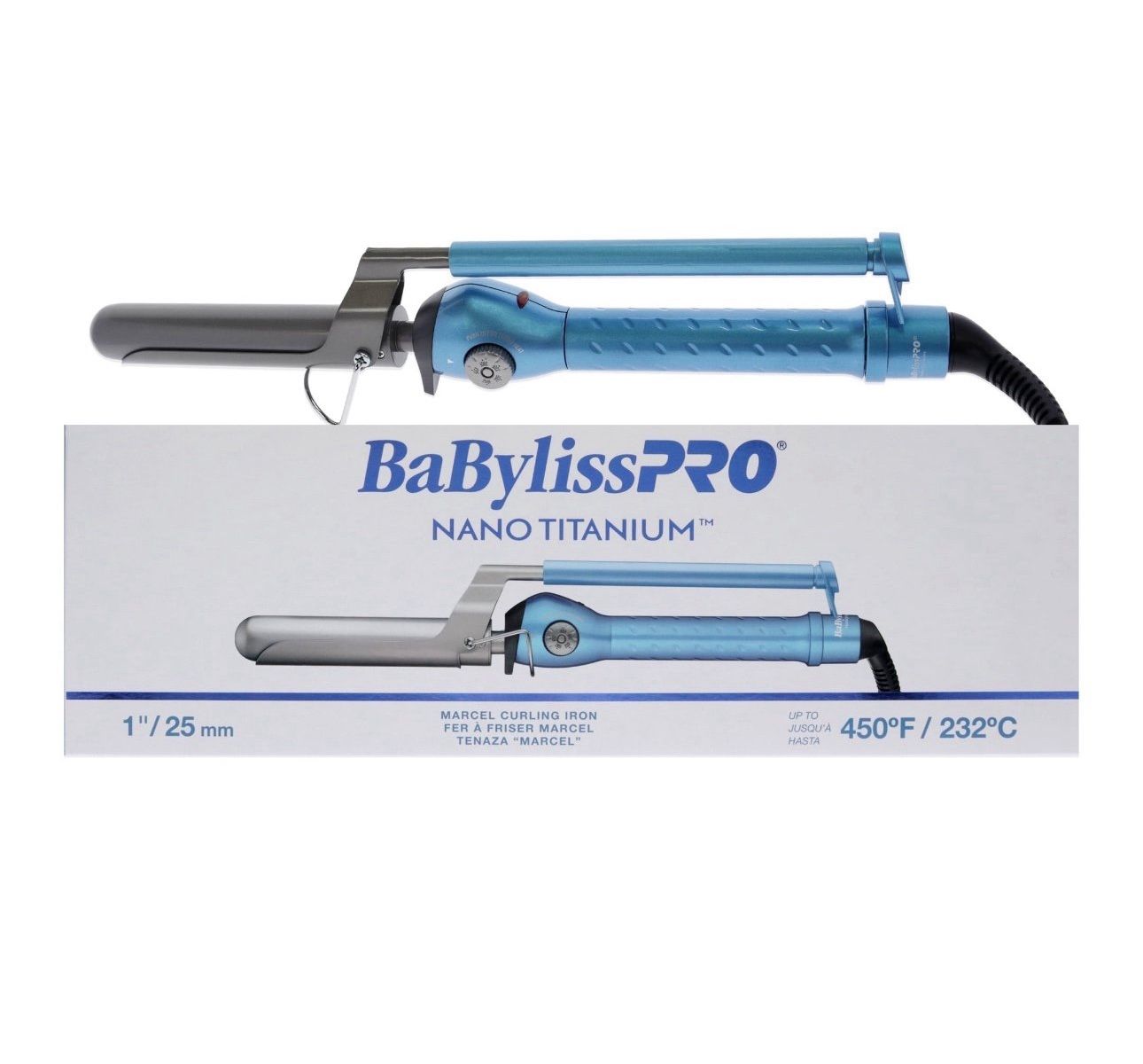 🔥 BRAND NEW BaBylissPRO Nano Titanium Marcel Curling Iron – 1” – PROFESSIONAL TOOL 🔥