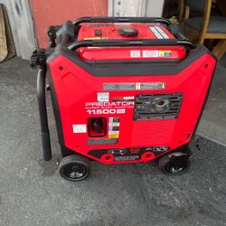 Predator 11,500-watt Super Quiet Inverter Tri-Fuel Generator available. Runs on gasoline, propane or natural gas and has electric start, multiple outl