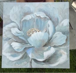 Handmade Floral Canvas Wall Art Painting