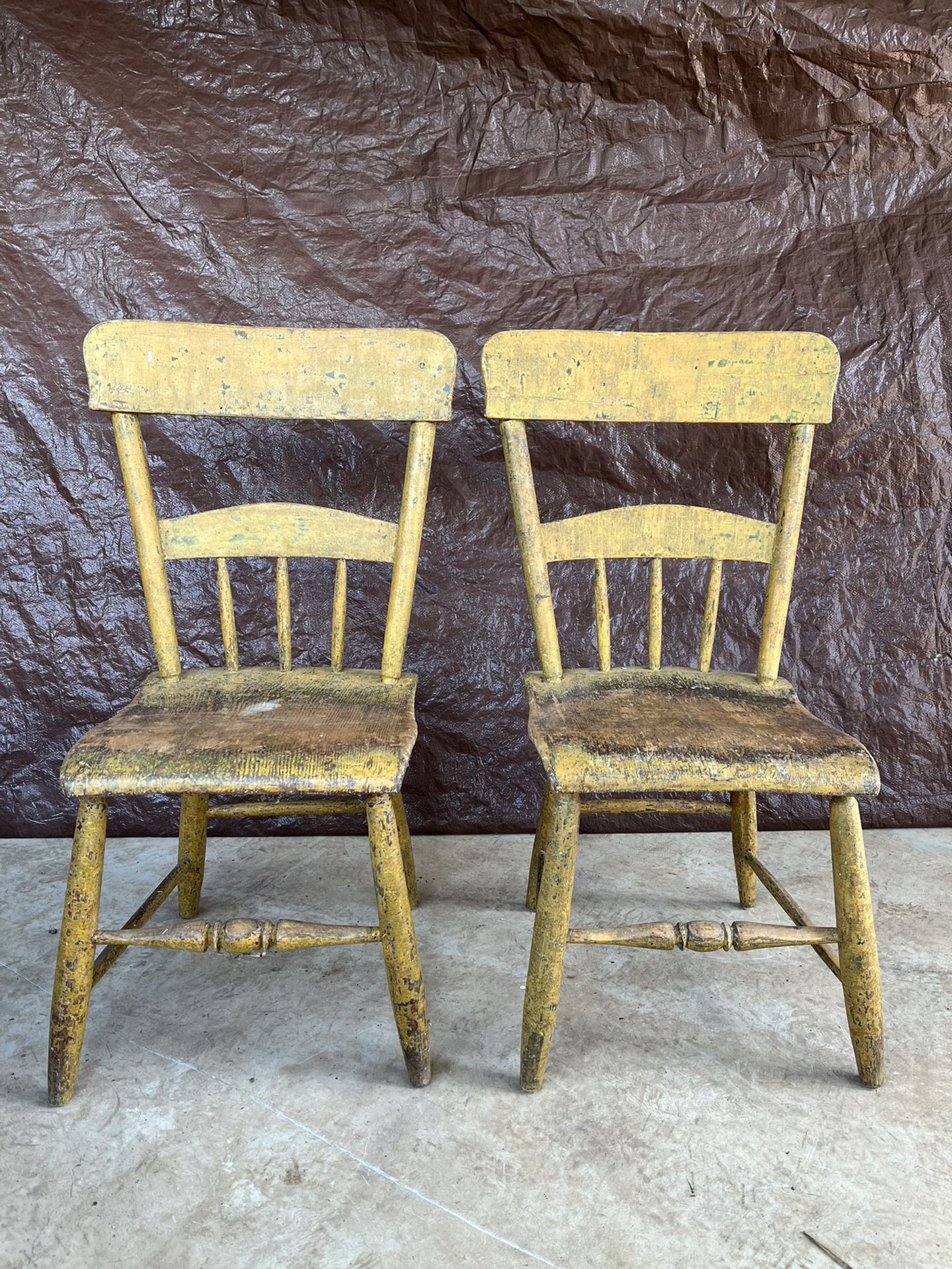 Yellow Antique Chairs 