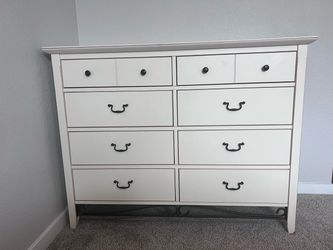 White 8-Drawer Dresser