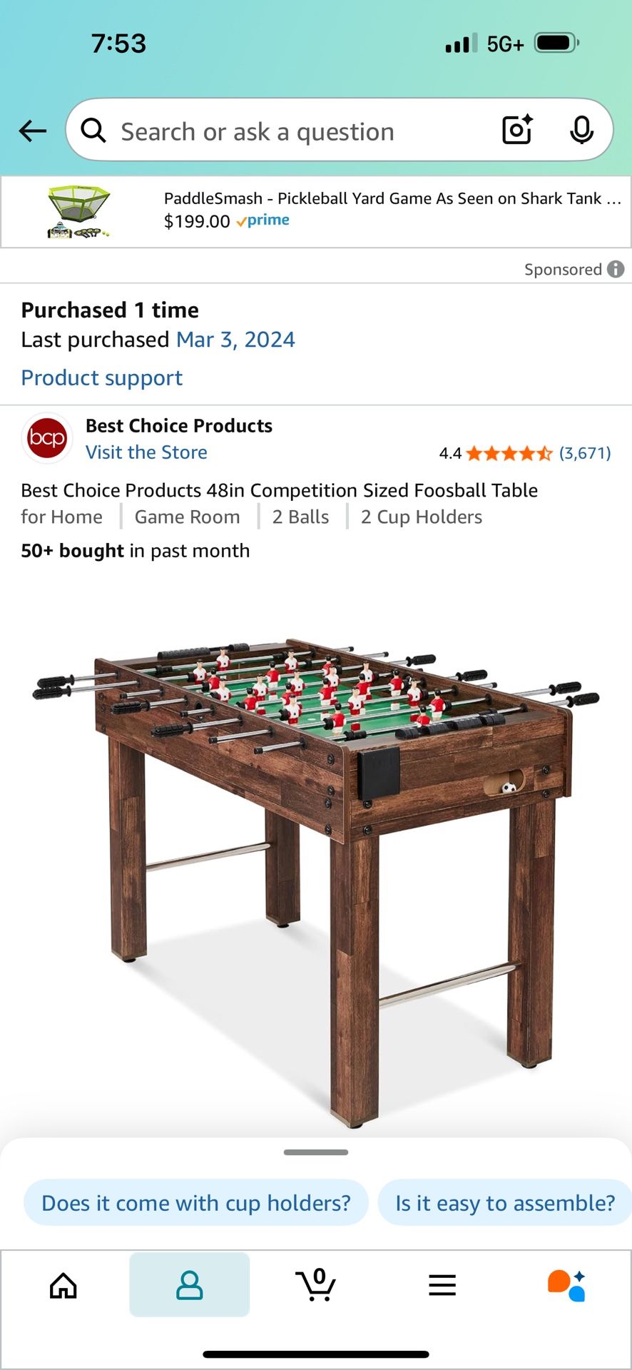Brand new Unopened Foosball Table - Originally $140 - $20