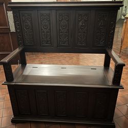 York Monastery Gothic Wooden Bench