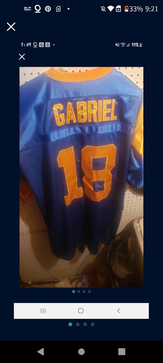 Authentic NFL throwback 1962 Los Angeles Rams Roman Gabriel Jersey for Sale  in Hesperia, CA - OfferUp