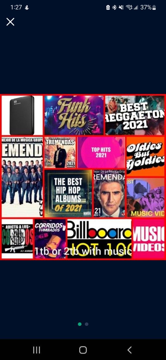 Hard Drive Loaded W/ Music