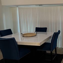 Marble Dining Table Set