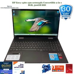 HP Envy x360 15m Convertible 2-in-1, 8GB, 500GB SSD "H91701"