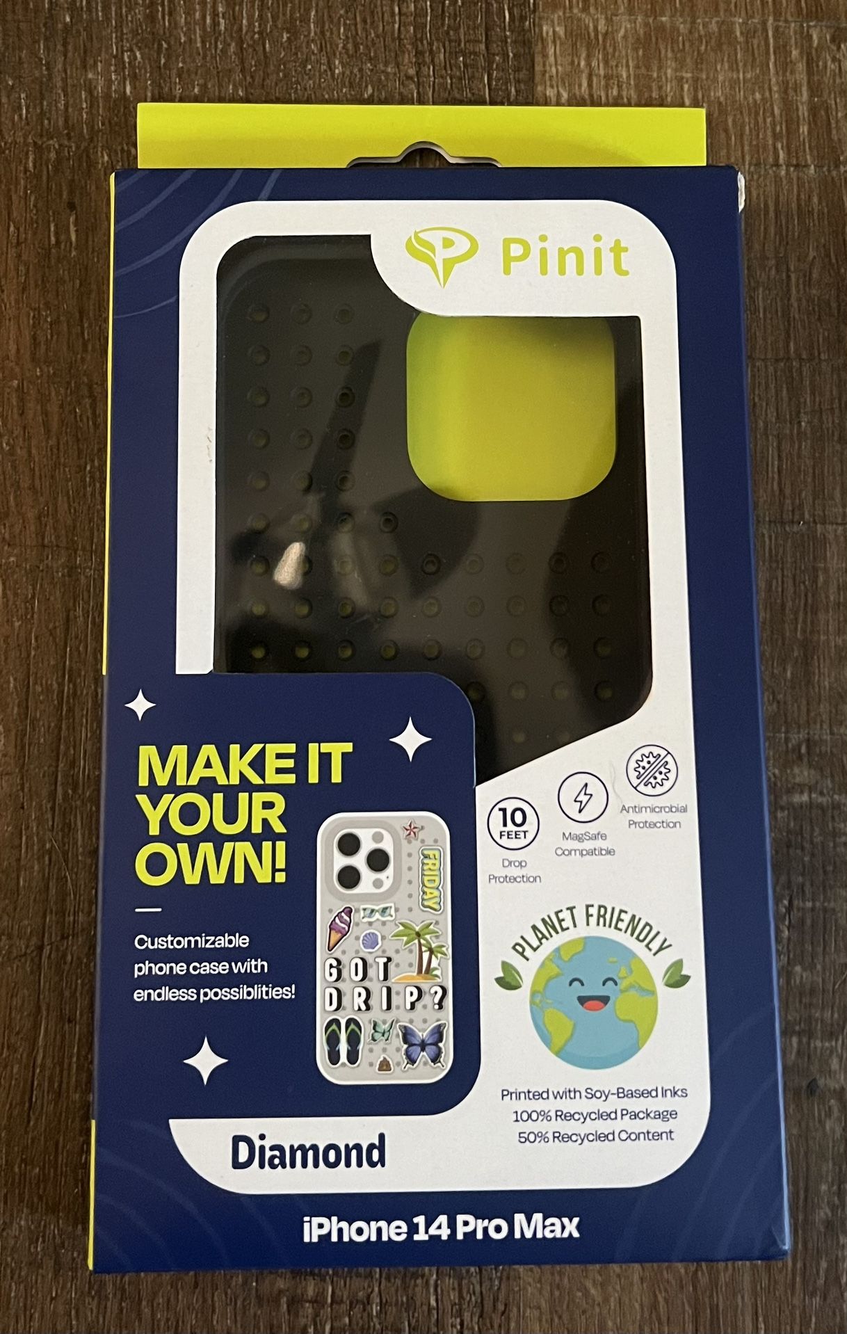 iPhone 14 Pro Max Phone Case - Customizable Pins and Charms