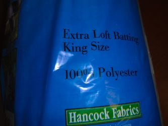 Extra Loft Batting King Size Quilt or Blanket insulation + 1" Cushion Foam